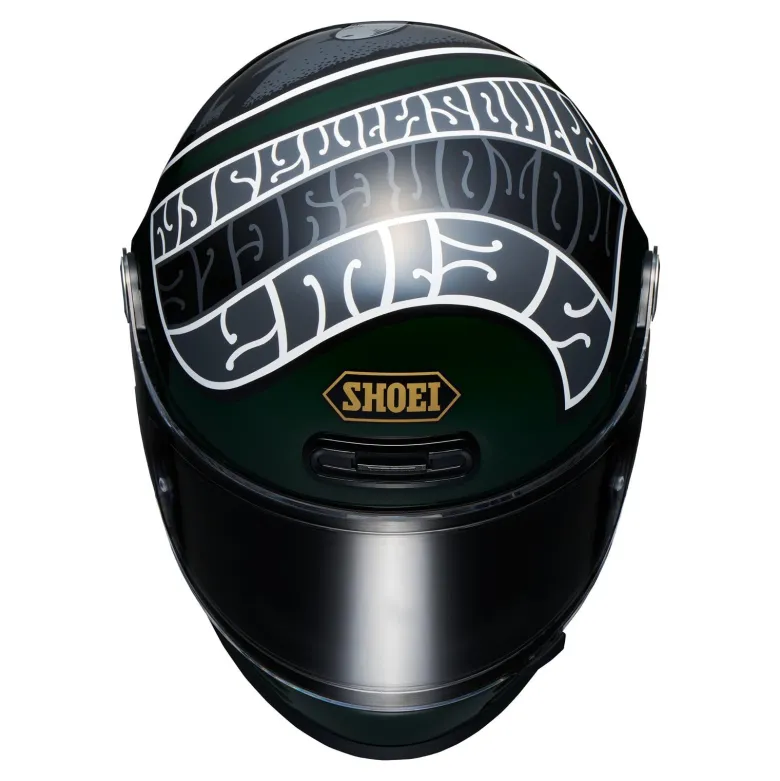 Kask integralny SHOEI GLAMSTER06 HEIWA MOTORCYCLE TC-4 zielony biały
