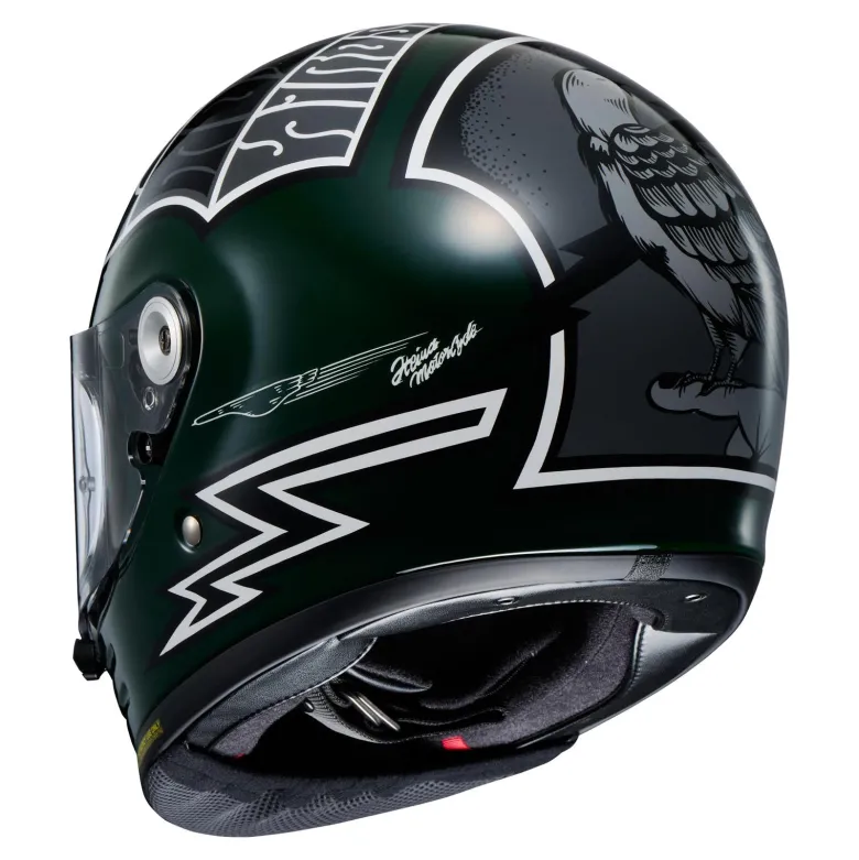 Kask integralny SHOEI GLAMSTER06 HEIWA MOTORCYCLE TC-4 zielony biały