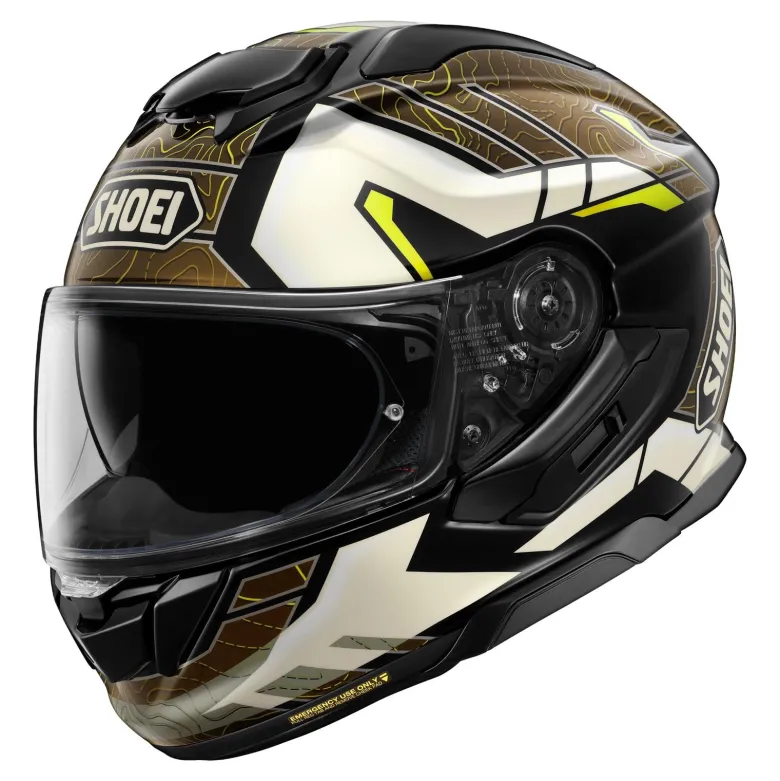 Kask integralny SHOEI GT-AIR 3 HIKE TC-11 czarny brązowy biały żółty