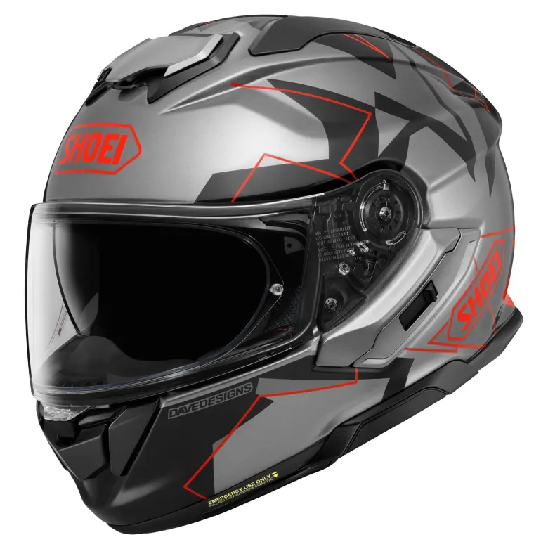 Kask integralny SHOEI GT-AIR 3 MM93 COLLECTION GRIP TC-1 srebrny czarny czerwony
