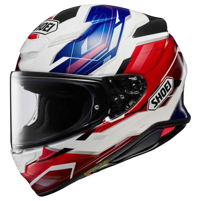 Kask integralny SHOEI NXR2 CAPRICCIO TC-10 czerwony niebieski biały czarny