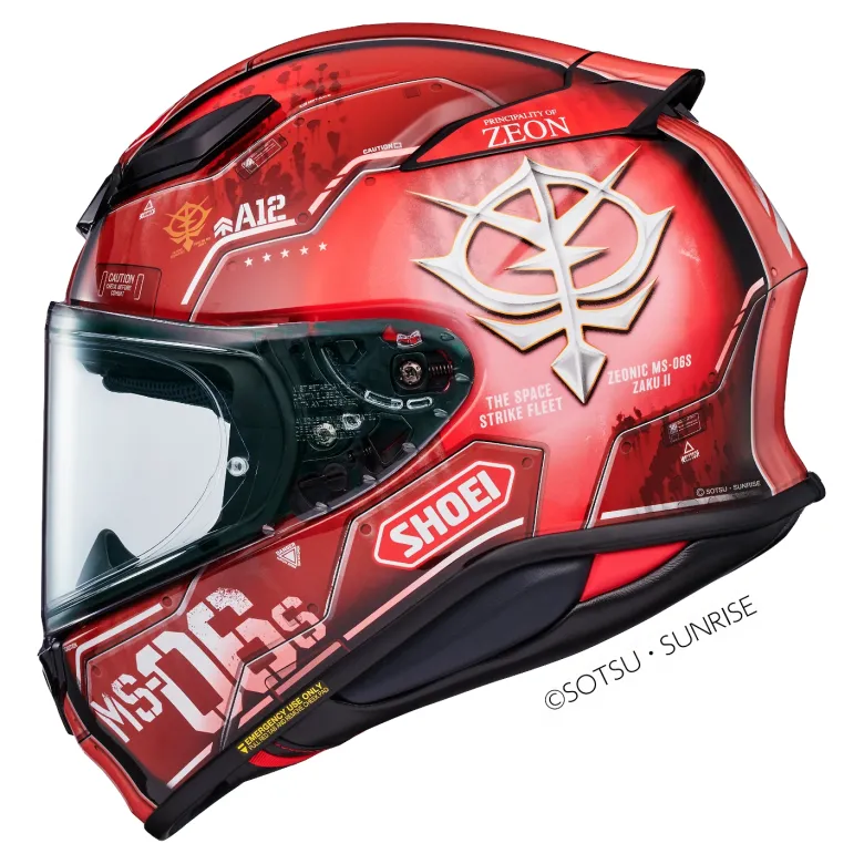 Kask integralny SHOEI NXR2 CHAR`S ZAKU II TC-1 czerwony