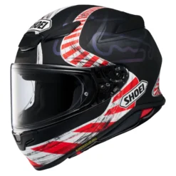 Kask integralny SHOEI NXR2 KNEE DOWN TC-5 czarny czerwony biały