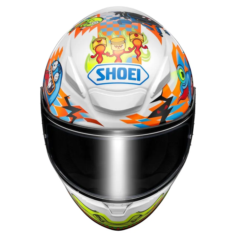 Kask integralny SHOEI NXR2 YAGYO TC-2 biały pomarańczowy niebieski