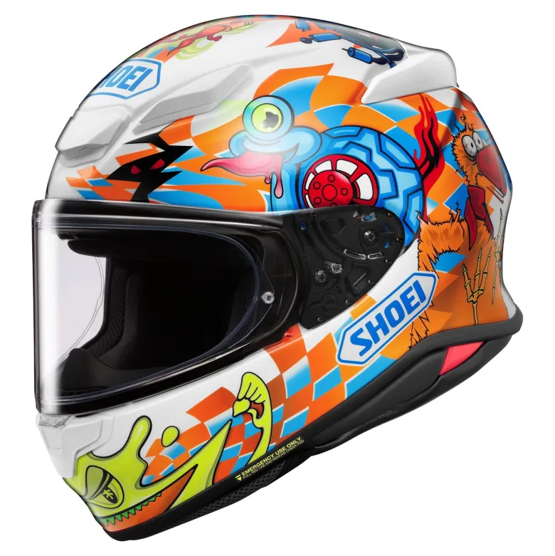 Kask integralny SHOEI NXR2 YAGYO TC-2 biały pomarańczowy niebieski