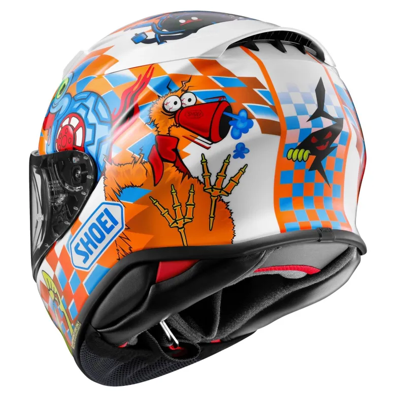 Kask integralny SHOEI NXR2 YAGYO TC-2 biały pomarańczowy niebieski