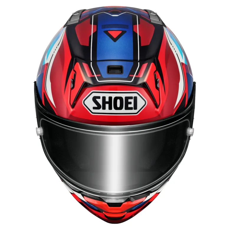 Kask integralny SHOEI X-SPR PRO VALION TC-10 czerwony niebieski biały fioletowy