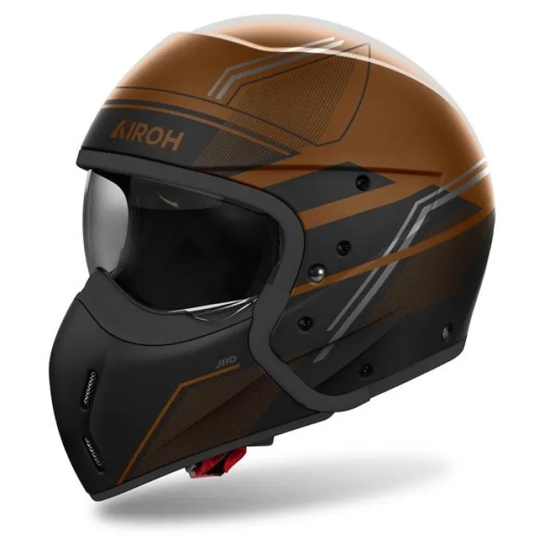 Kask modułowy AIROH J110 SLIM BRONZE MATT brązowy czarny