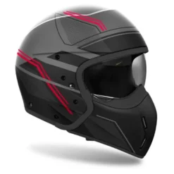 Kask modułowy AIROH J110 SLIM RED MATT czerwony szary czarny