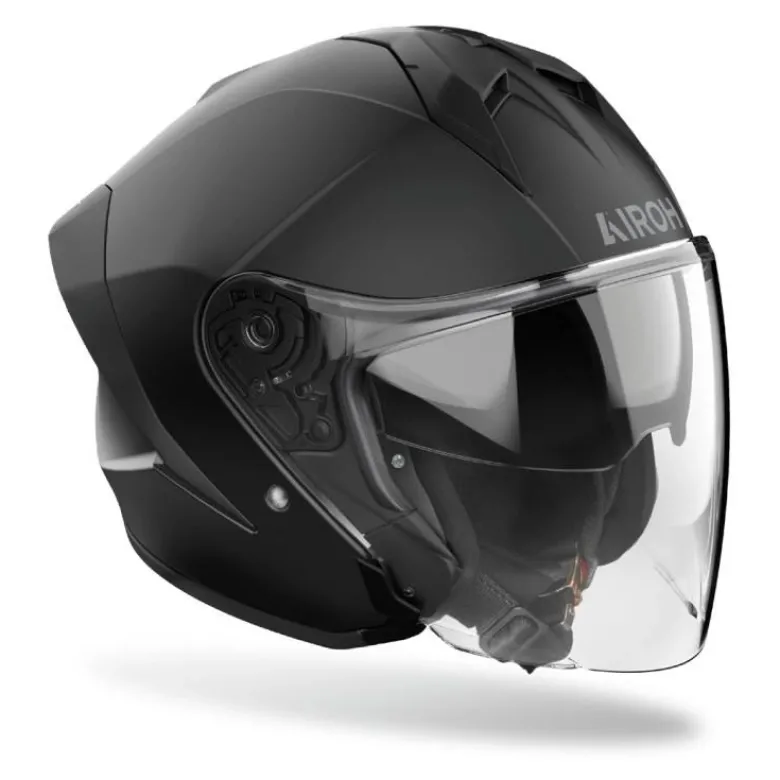 Kask otwarty AIROH H21 COLOR BLACK MATT czarny mat