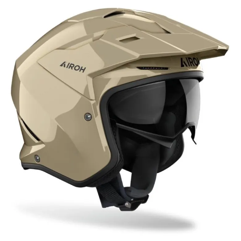 Kask otwarty AIROH KOMBAKT COLOR MOKA GLOW GLOSS beżowy