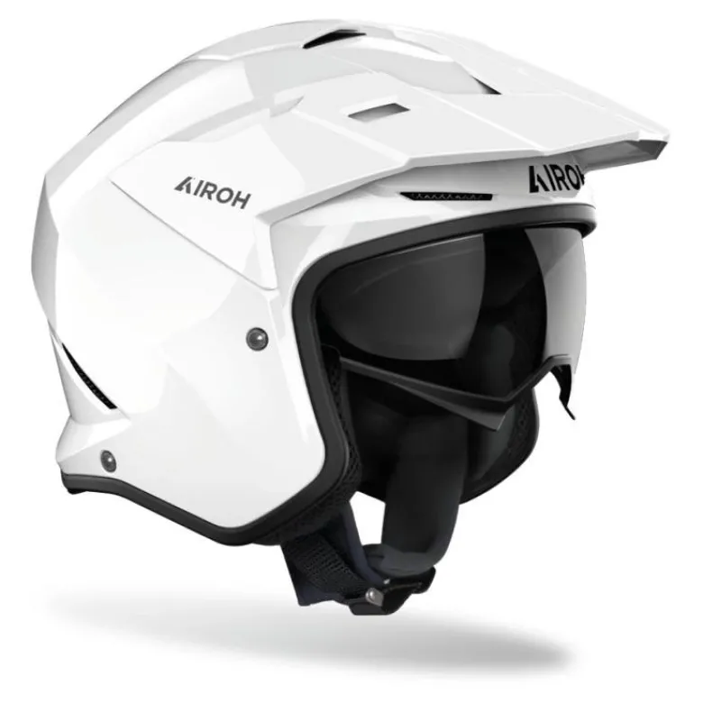 Kask otwarty AIROH KOMBAKT COLOR WHITE GLOSS biały