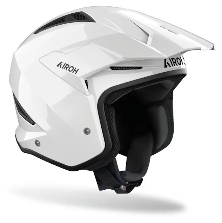 Kask otwarty AIROH TRR II COLOR WHITE GLOSS biały