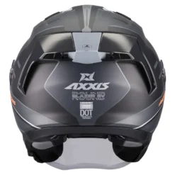 Kask otwarty AXXIS BLAZER SV ROUND B2 MATT czarny szary biały