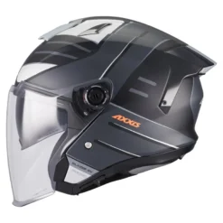 Kask otwarty AXXIS BLAZER SV ROUND B2 MATT czarny szary biały