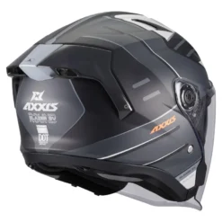 Kask otwarty AXXIS BLAZER SV ROUND B2 MATT czarny szary biały
