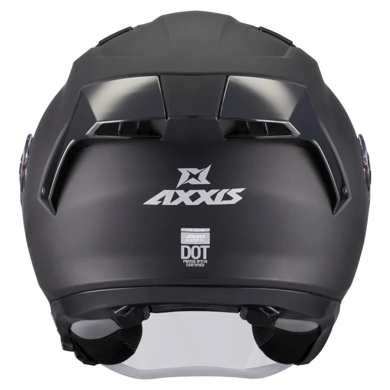 Kask otwarty AXXIS BLAZER SV SOLID A1 MATT BLACK czarny mat