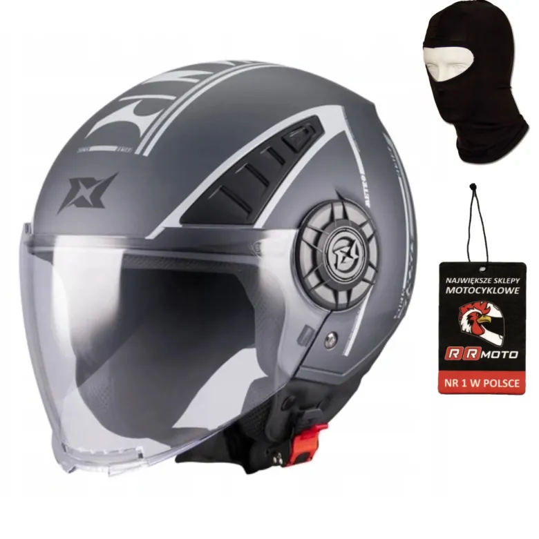Kask otwarty AXXIS METRO S SIRIS C2 MATT czarny szary