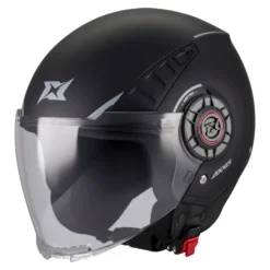 Kask otwarty AXXIS METRO S SOLID V2 A1 MATT BLACK czarny mat