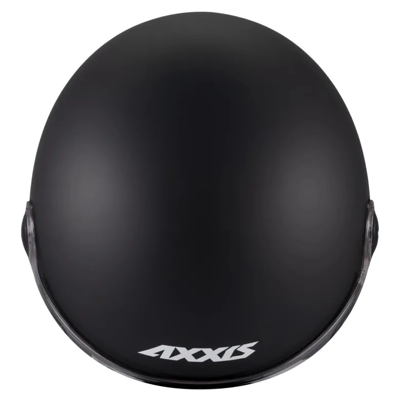Kask otwarty AXXIS SQUARE S SOLID A1 MATT BLACK czarny mat