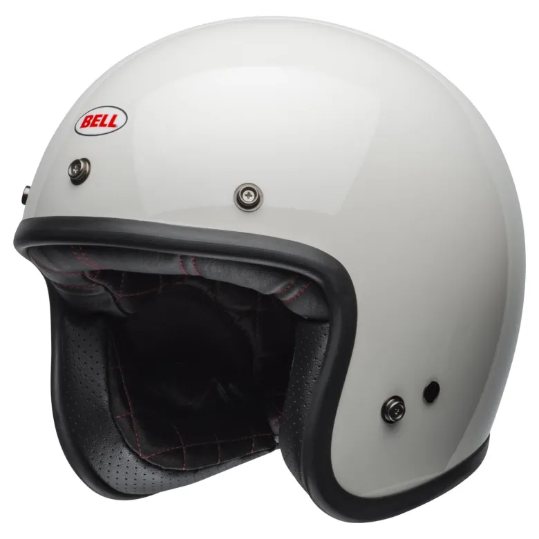 Kask otwarty BELL CUSTOM 500 ECE6 VINTAGE WHITE biały