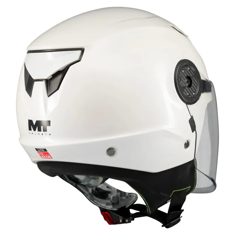 Kask otwarty dziecięcy MT LITE KIDS PURE WHITE GLOSS biały