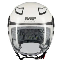 Kask otwarty dziecięcy MT LITE KIDS PURE WHITE GLOSS biały