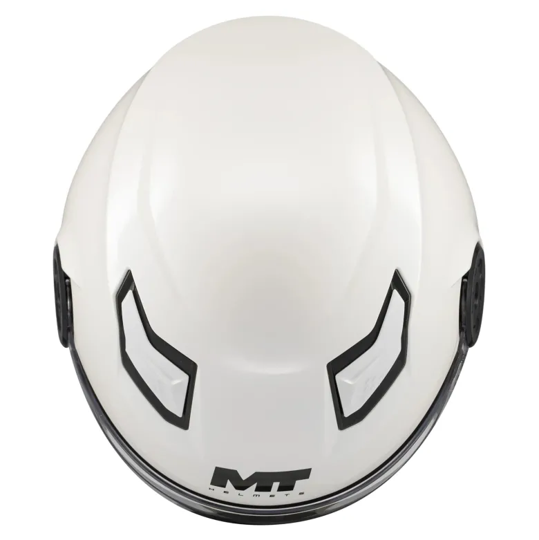 Kask otwarty dziecięcy MT LITE KIDS PURE WHITE GLOSS biały