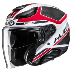Kask otwarty HJC F31 CERON BLACK/RED czarny czerwony