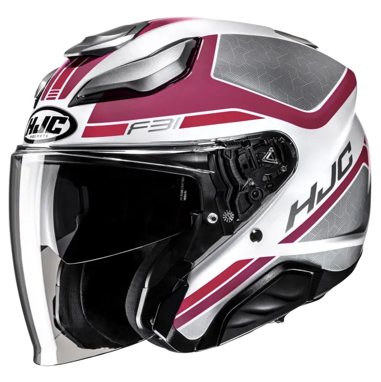 Kask otwarty HJC F31 CERON PINK/GREY różowy szary