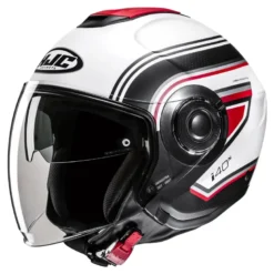 Kask otwarty HJC I40N LINIA WHITE/BLACK biały czarny