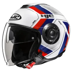 Kask otwarty HJC I40N VELU WHITE/RED biały czerwony