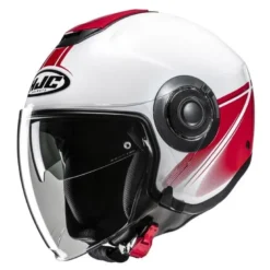 Kask otwarty HJC I40N VISION WHITE/RED biały czerwony