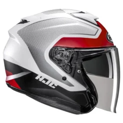 Kask otwarty HJC I31 TEVIS GREY/RED szary czerwony