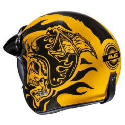 Kask otwarty HJC V31 FLAME YELLOW/BLACK żółty czarny