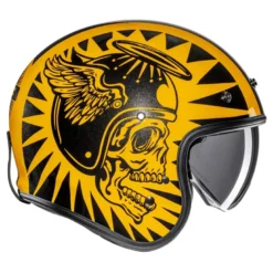 Kask otwarty HJC V31 FLAME YELLOW/BLACK żółty czarny