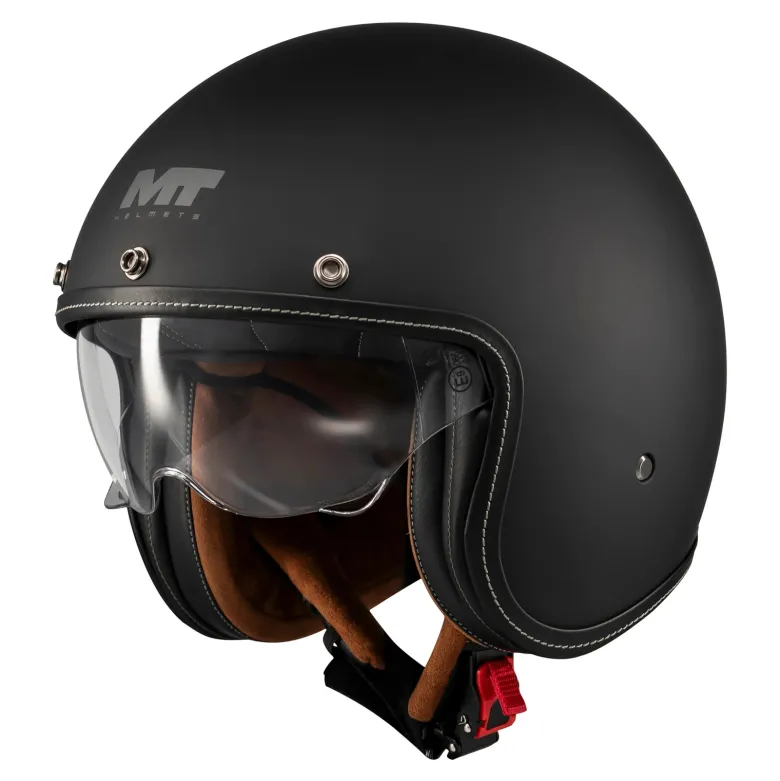 Kask otwarty MT LE MANS 2 SV S PURE BLACK MATT czarny mat