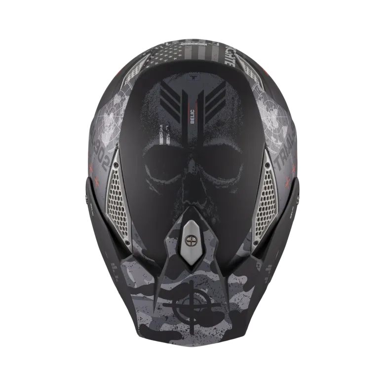 Kask otwarty MT STREETFIGHTER SV S BELIC GREY/BLACK czarny szary