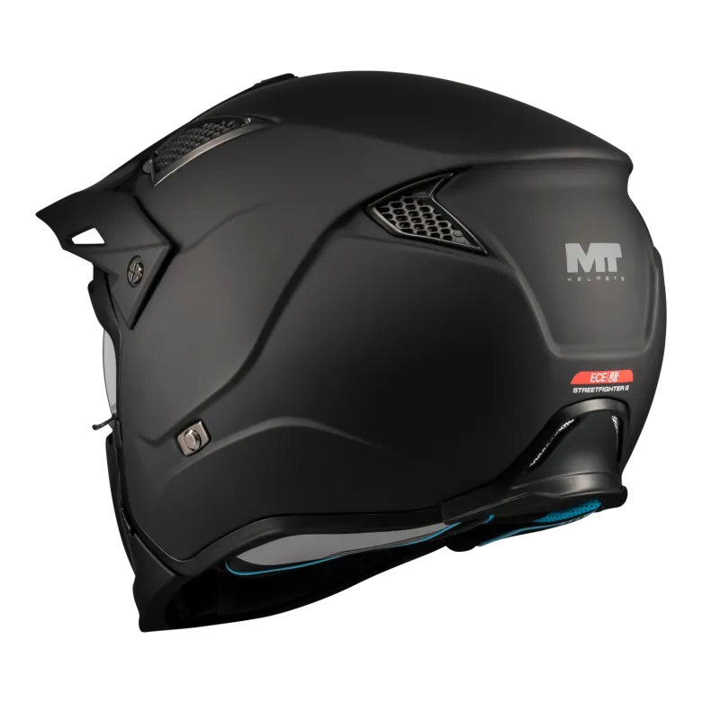 Kask otwarty MT STREETFIGHTER SV S PURE BLACK MATT czarny mat