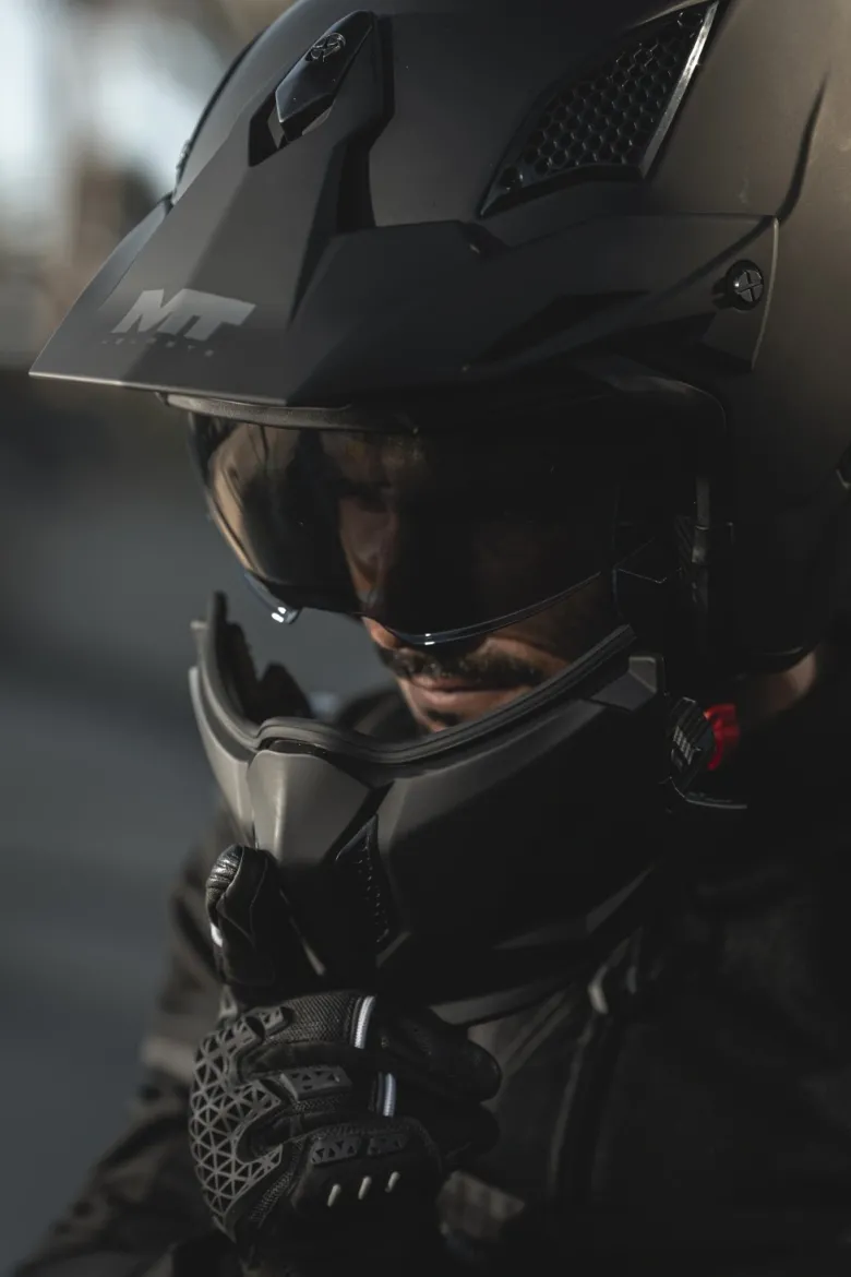 Kask otwarty MT STREETFIGHTER SV S PURE BLACK MATT czarny mat