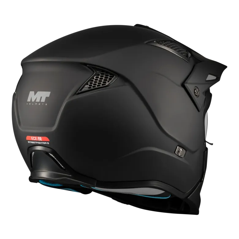 Kask otwarty MT STREETFIGHTER SV S PURE BLACK MATT czarny mat