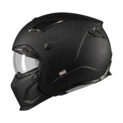 Kask otwarty MT STREETFIGHTER SV S PURE BLACK MATT czarny mat