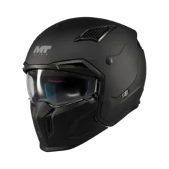 Kask otwarty MT STREETFIGHTER SV S PURE BLACK MATT czarny mat