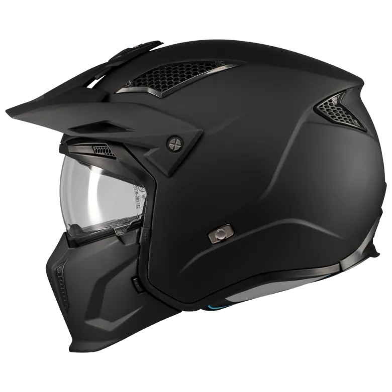 Kask otwarty MT STREETFIGHTER SV S PURE BLACK MATT czarny mat