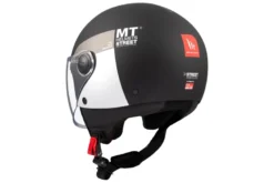 Kask otwarty MT STREET S INBOARD MATT BLACK/GREY czarny szary