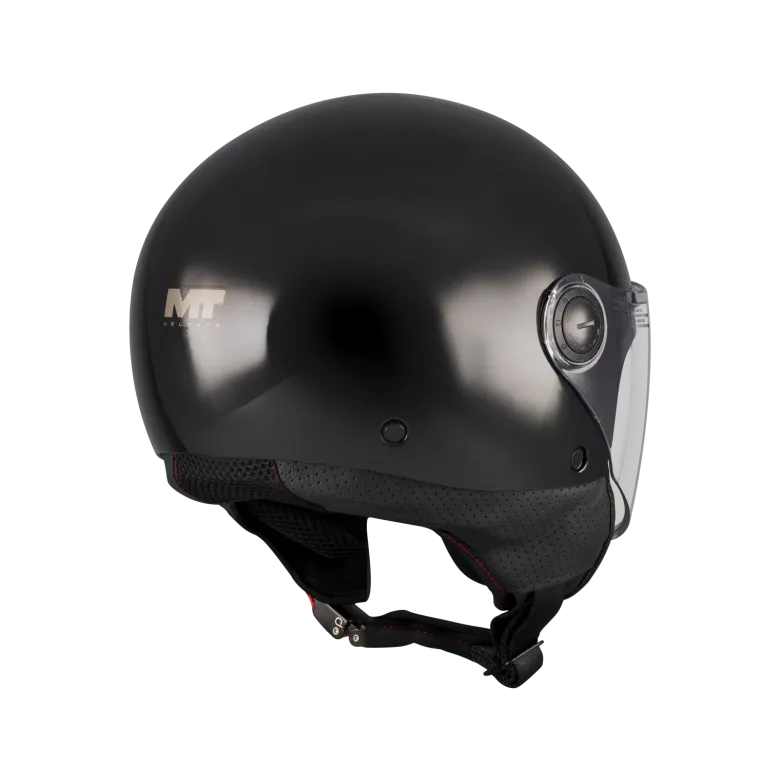 Kask otwarty MT STREET S PURE BLACK czarny