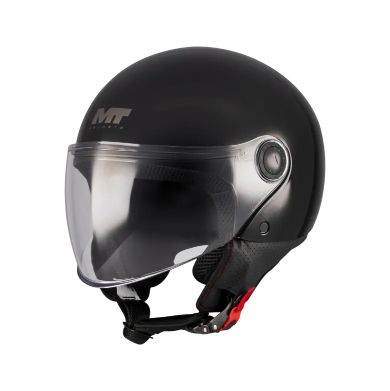 Kask otwarty MT STREET S PURE BLACK czarny
