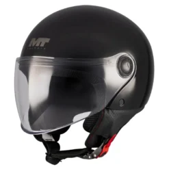 Kask otwarty MT STREET S PURE BLACK czarny