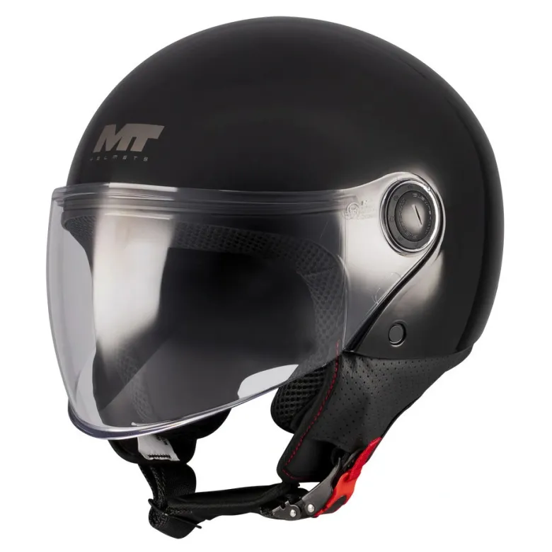Kask otwarty MT STREET S PURE BLACK czarny