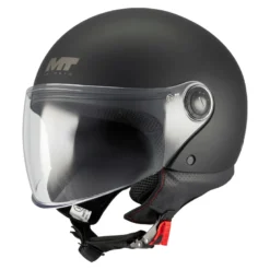 Kask otwarty MT STREET S PURE BLACK MATT czarny mat